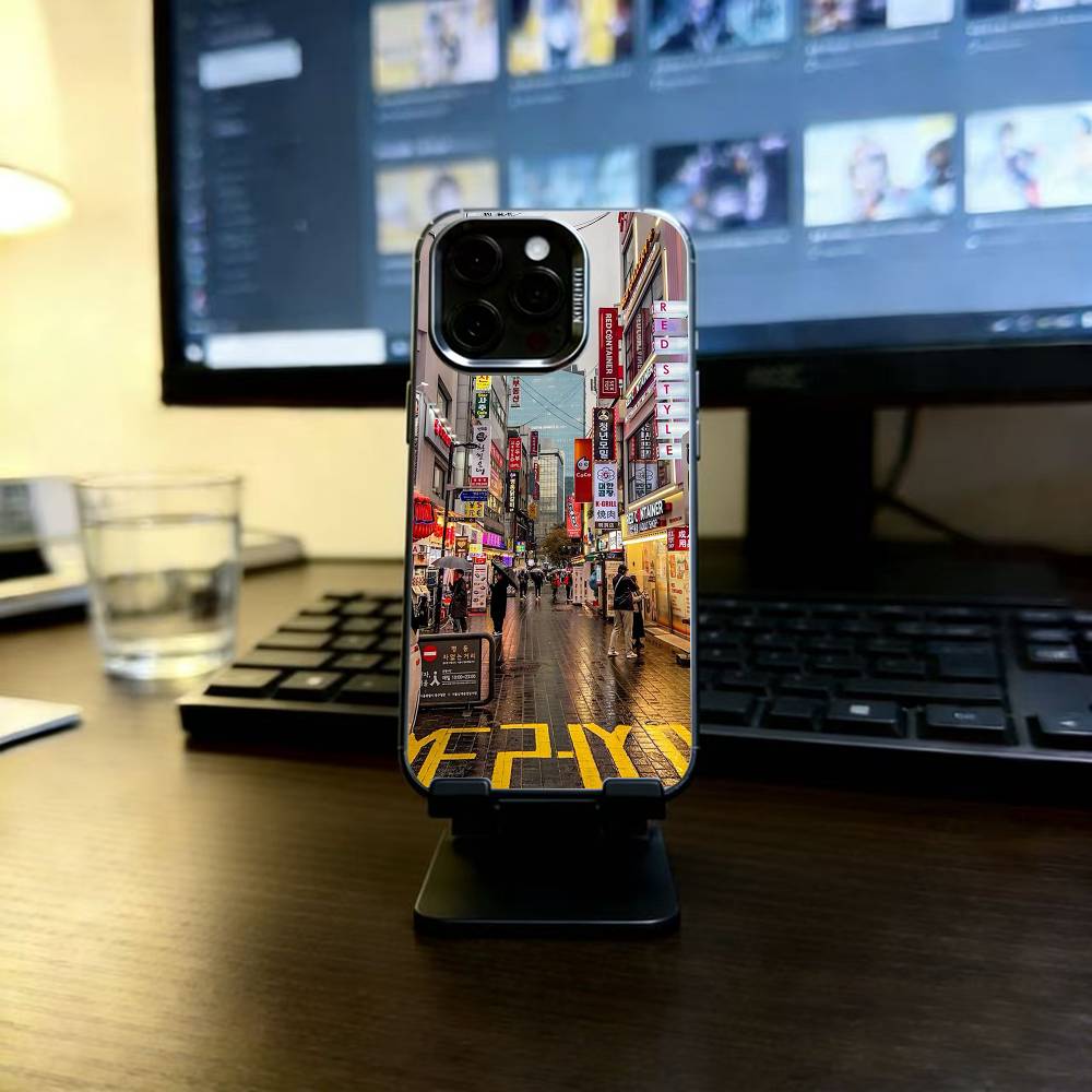 Korean Japan Phone Case For iPhone 17,16,15,14,13,12,11 Plus,Pro Max,XS,Colorful Silver Phone Case Funda Cover