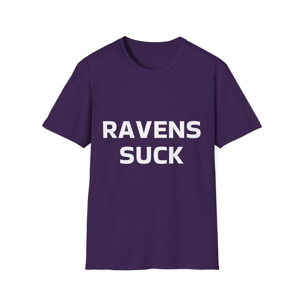 Ravens Suck Softstyle T-Shirt - Gift For Football Fans, Ravens Haters