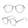 Luxury Fashion Optical Spectacle Eyeglasses Unisex Anti-Blue Light Plain Eyewear Cat Ear Oversized Metal Prescription Glasses