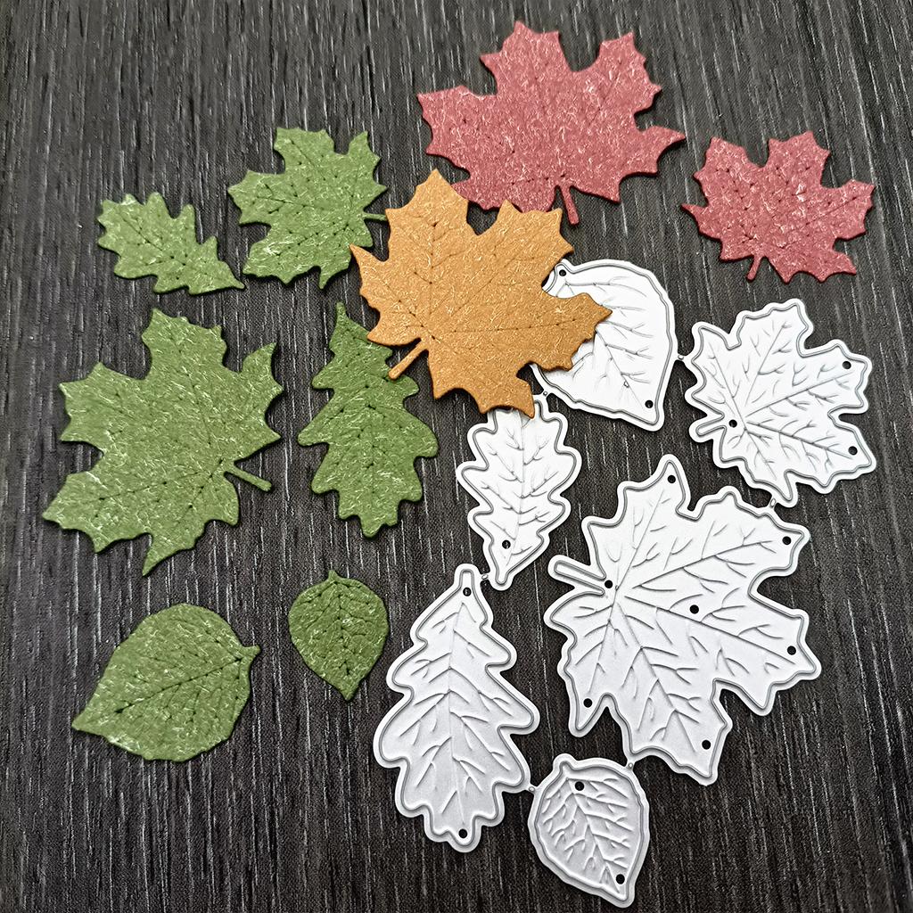 Maple Leaves Metal Cutting Dies Stencil DIY Scrapbooking Album Paper Template
