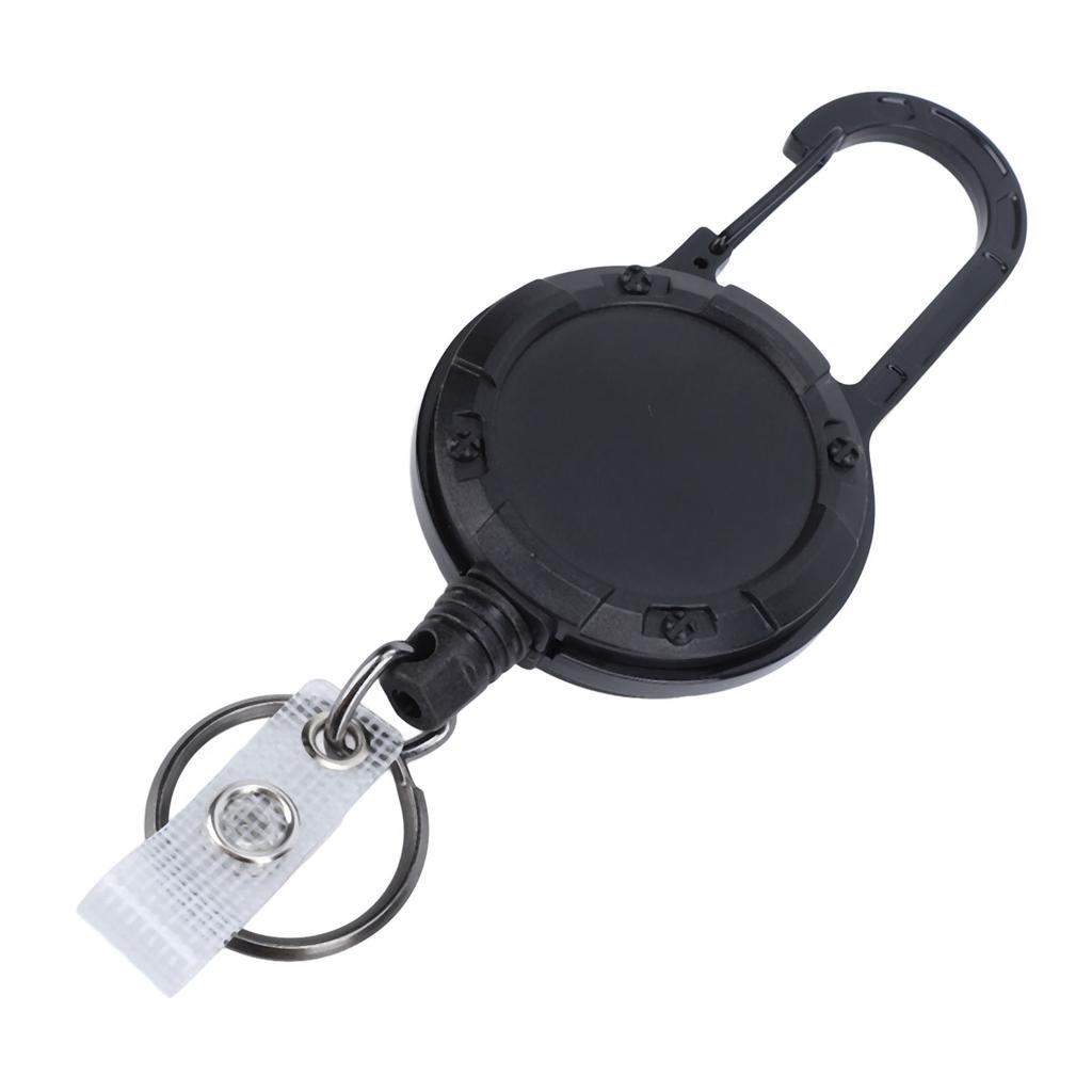 Retractable Keychain Professional Thickened 1mm Stainless Steel Wire Rope Prevents Lost Carabiner