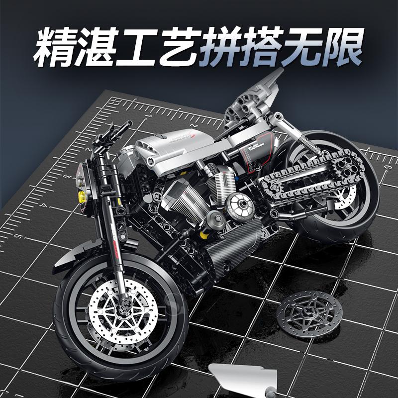 New 1:8 XR1200 Motorbike Building Blocks Sets City Motorcycle Model Technical Bricks Kids Adults Halloween Gifts 533PCS