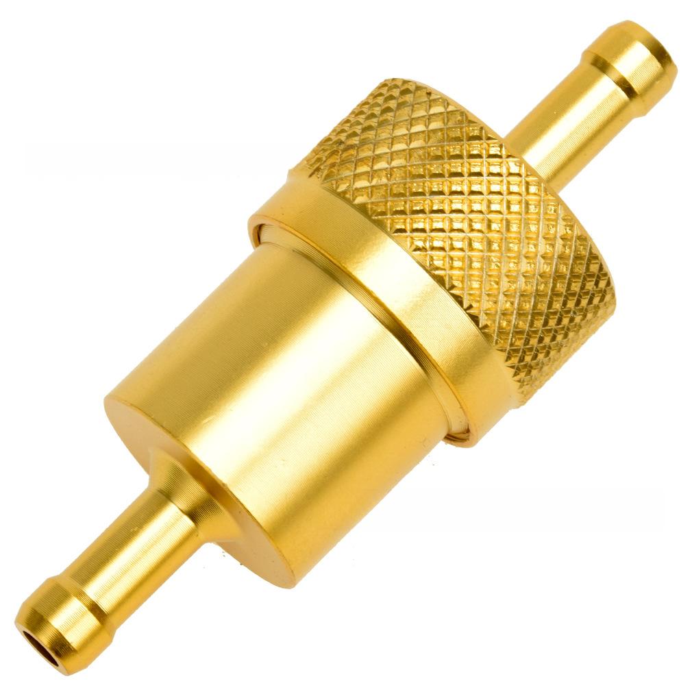 CNC Aluminum Alloy Oil Fuel Filter 6mm Reble Cleanable Fuel Filter For ATV Dirt Bike Scooters Motorcycle Replacement Parts