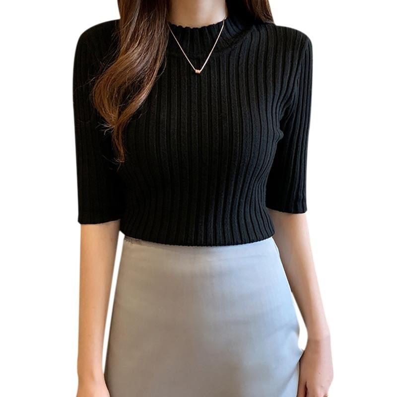 

Тонкий светр Жіночий пуловер Футболка Нижня сорочка Топ One Size