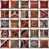 Cuscini in Lino con Fantasie Bohémien Multicolori Stampa Geometrica Etnica Astratta Federe per Cuscini Decorativi Cuscino per Divano del Soggiorno