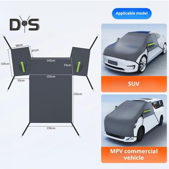 Windshield Snow Shield Cover Magnetic Fit Waterproof Simple Installation Universal Size Heavy Duty Cars Trucks Windshield Cover