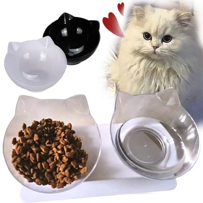 Cat Food Water Bowl High Bottom Tilt Neck Protector Washable Puppy Pet Small Dog Drinking Feeding Sphynx Persian Cats Supplies