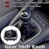 5/6 Speed Gear Shift Knob for VW Golf 5 Golf 6 Jetta MK5 MK6 Manual Transmission Shifter Handball with Leather Gaiter Boot Cover