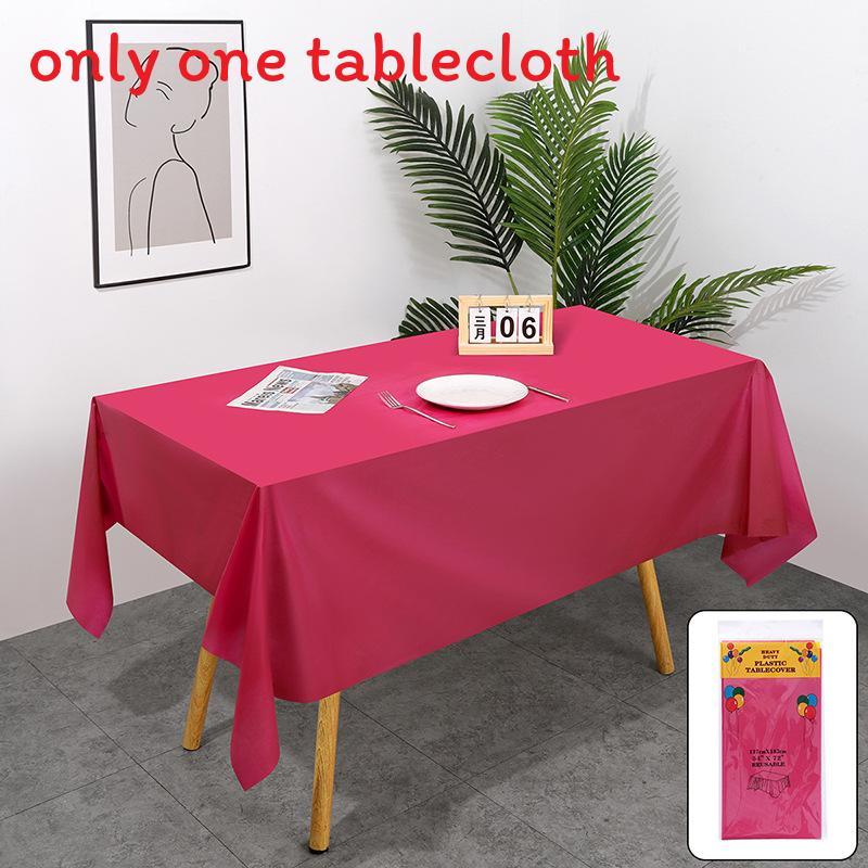 Peva Thickened Disposable Tablecloth With Dustproof And Oilproof Surface For Events And Decor