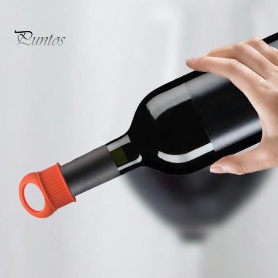 Bar Accessories for Home Silicone Wine Bottle Stopper, Preserve Freshness Champagne Sealer, Reusable Colorful Corks Bottles Standard Sealer