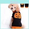 Cozy Halloween Pumpkin Coat For Small Dogs Soft Pet Sweater Puppy Clothing