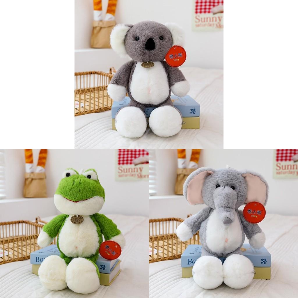 Forest Animal Lion Koala Elephant Sloth Frog Plush Toy Stuffed Doll Kids Gift