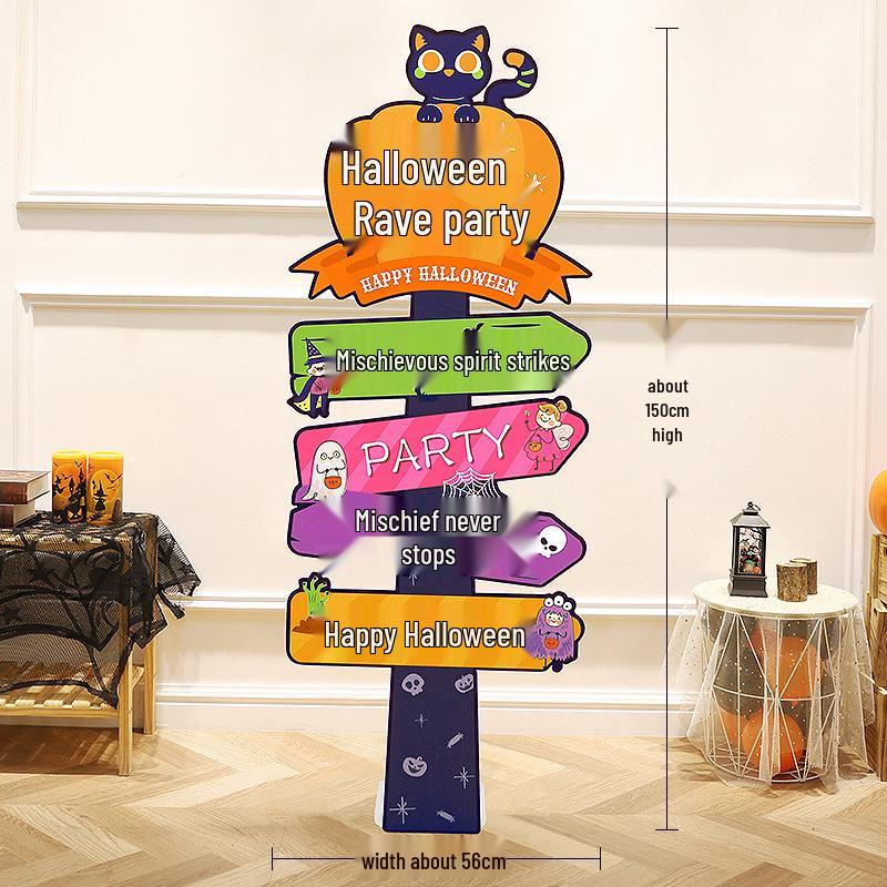 Halloween Pumpkin Lantern Board Standee for Outdoor/Kindergarten Decorations