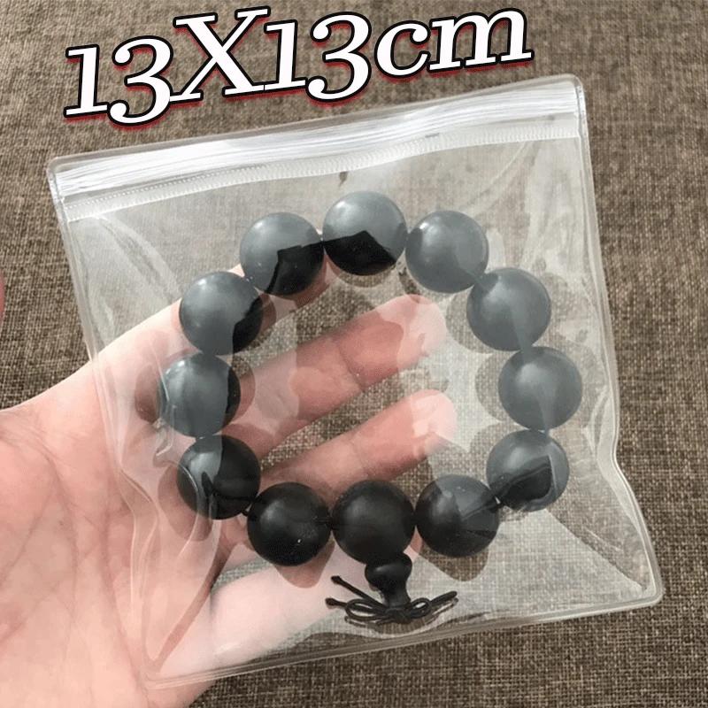 10/100pcs Transparent Thicken PVC Jewelry Package Bags Anti-Oxidation Organizer Display Packaging Storage Self Sealing Pouches