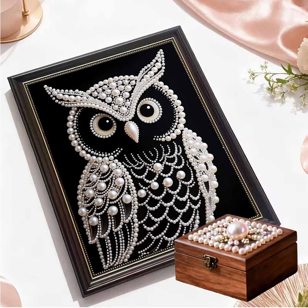 DIY Eule Diamantmalerei Kits Ohne Rahmen 35x45cm Edelstein Kunst Diamantmalerei Kits für Erwachsene/Anfänger Geschenkidee Hauswand Dekor
