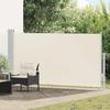 VidaXL Seitenmarkise 160x300 cm Cremeweiß