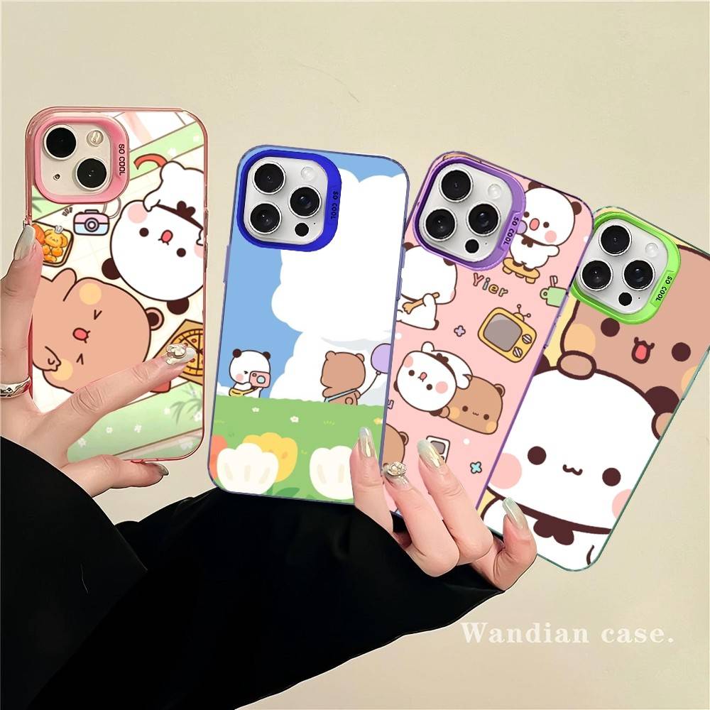 Character Bubu And Dudu Phone Case For IPhone 16 15 14 13 12 11 17 Pro MAX Plus Pro Matte Shockproof Cover
