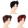 Summer Ladies Turban Head Wrap With Butterfly Bow And Sparkle Accents For Casual Wear