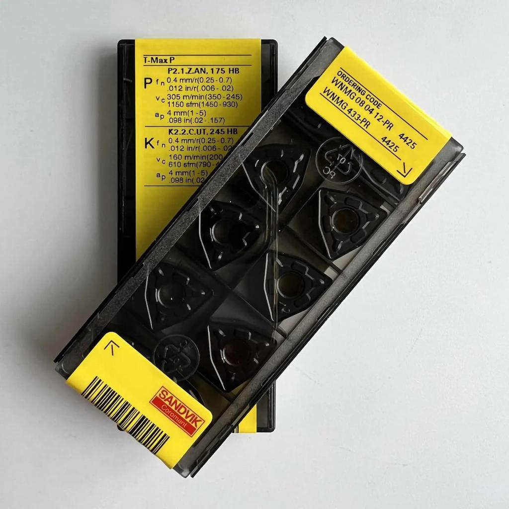 Original Sandvik / WNMG080412-PR 4425 / CNC Lathe Carbide Blade 10 PCS