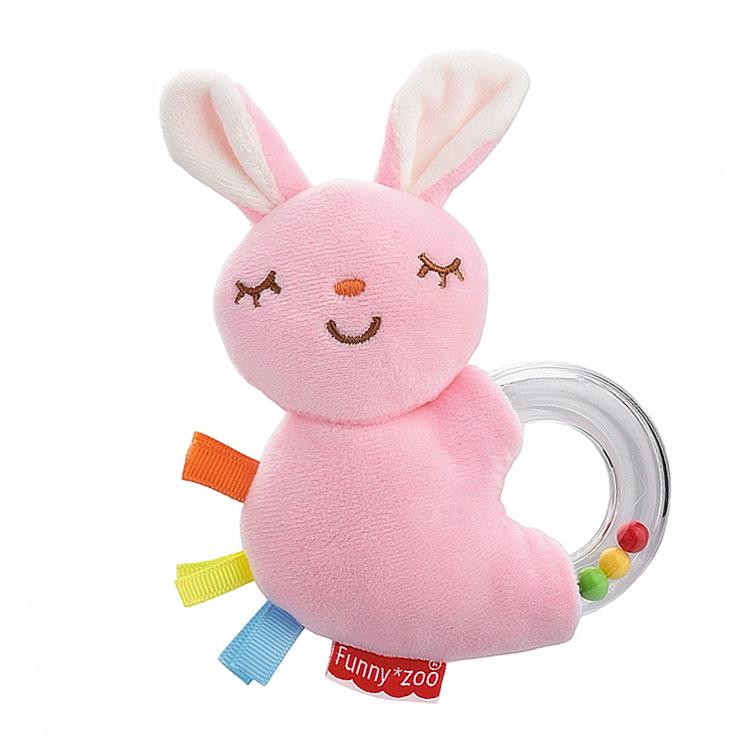 

Забавная погремушка для новорожденных в виде животного - Успокаивающее кольцо для захвата для новорожденных 0-1