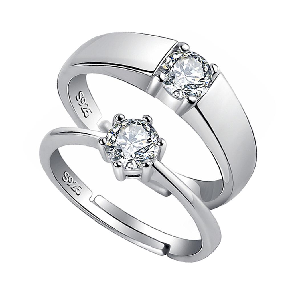 2 Stück Damen Offener Ring Set Passende Partner Offene Ringe Set für Reise Hochzeit Geburtstag
