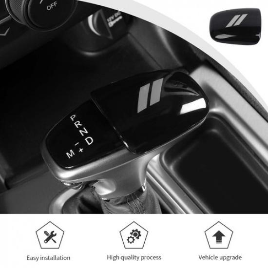 Gear Shifter Control Knob Cover Trim for Dodge Challenger Charger 15+ Black&Gray