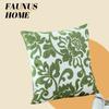 Green Plant Embroidered Decorative Throw Pillow Case Leaves Pattern Boho Cushion Covers For Living Room Sofa Bed Home Decor