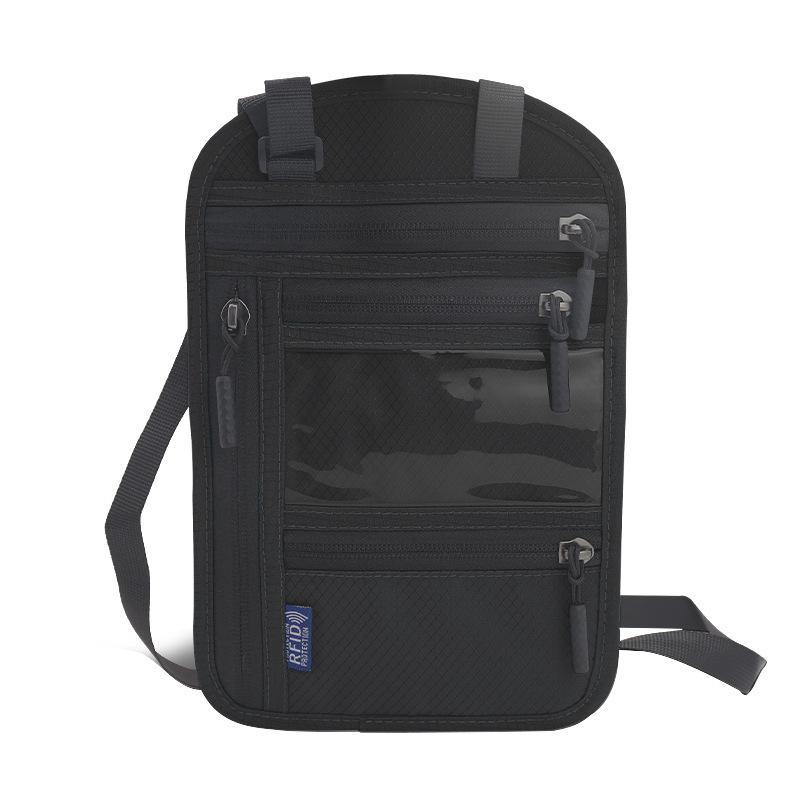 

Crossbody Multifunctional Travel Passport and Ticket Holder чорний