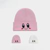 Cold Hat Women's Autumn and Winter Star Kirby Wool Hat Smiley Face Embroidery Knitted Hat Student Warm Ear Protection Wool Hat