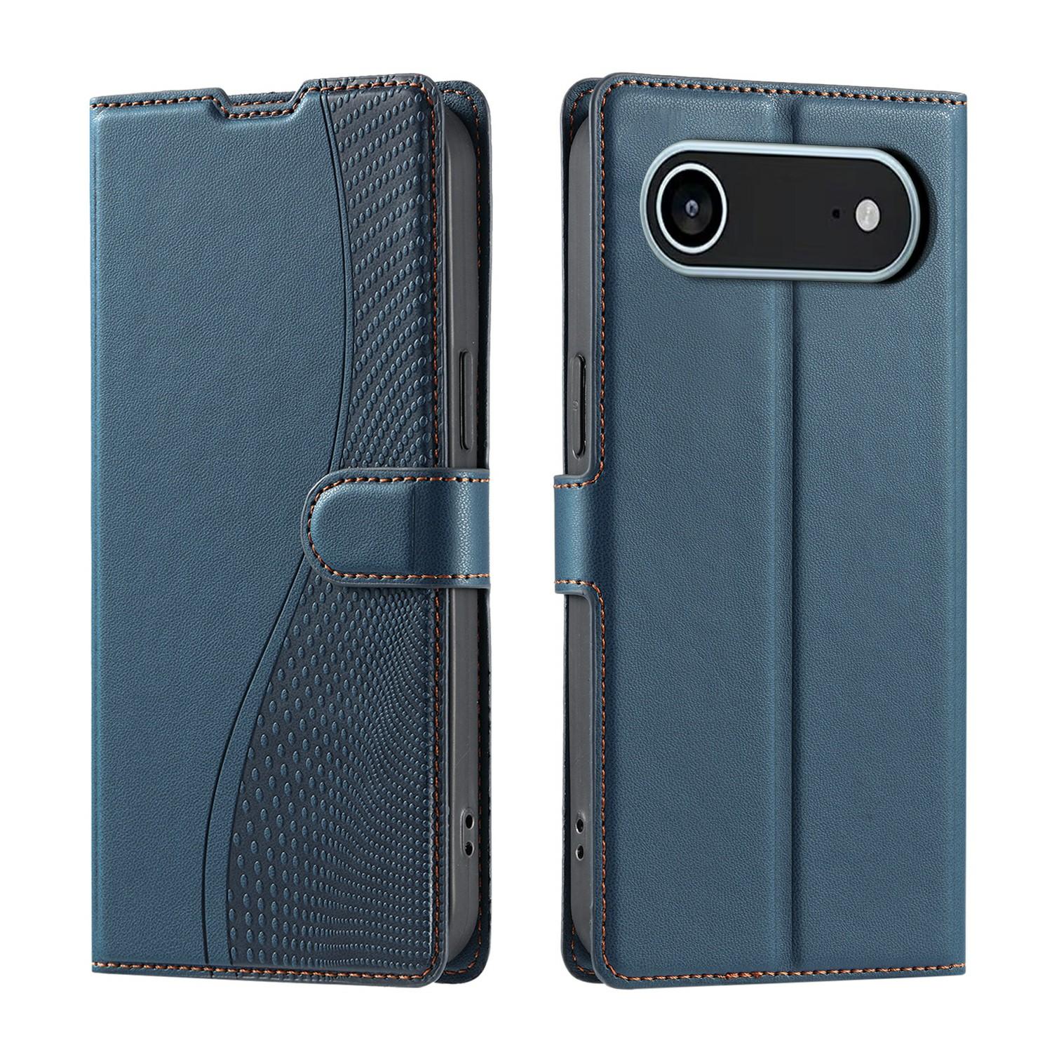 

For iPhone Air Case Dots Imprinted PU Leather Flip Phone Cover with Card Slot, Strap