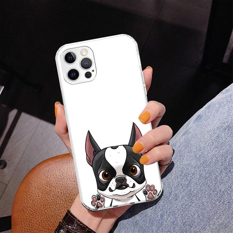 

Pug Dog French Bulldog Phnoe Case for Iphone 17 Air 16 16E 11 12 13 Mini 14 Plus 15 Pro Max 7 8 + SE 2020 Phone Cover Coque 17 A iPhone 17