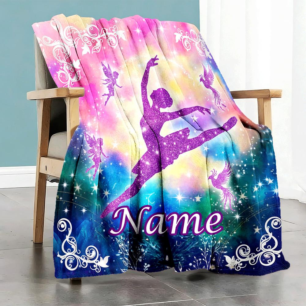 Dance Fairy Personalized Home Customize Your Name Customize Your Name Blankets Comfortable Soft Lightweight Allseason Multipurpose Customize Your Name