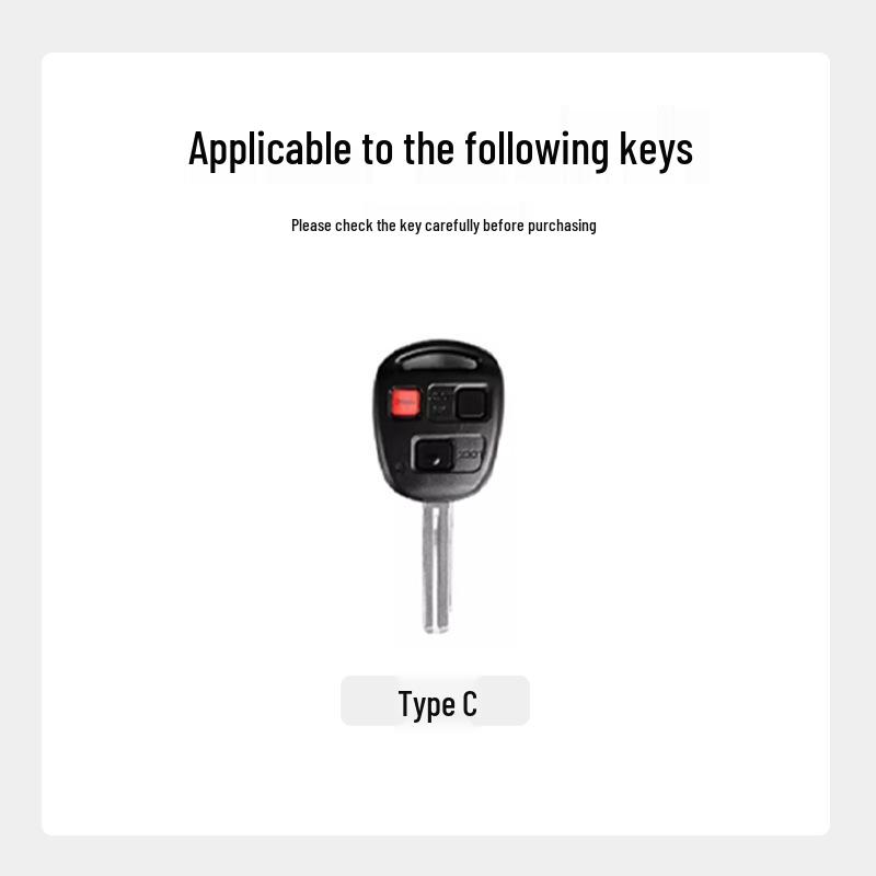 Compatible Lexus Key Case for RX330/IS400/IS200 with Metal Buckle