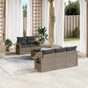 Vidaxl 6-Cz. Set di Mobili da Giardino con Cuscini, Grigio, Polyrattan