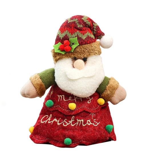 Yousheng 1/2/3Pcs Christmas Gift Bag Santa Claus Snowman Reindeer Design Festive Theme Xmas Candy Bag with 3D Embroidery Party Decoration