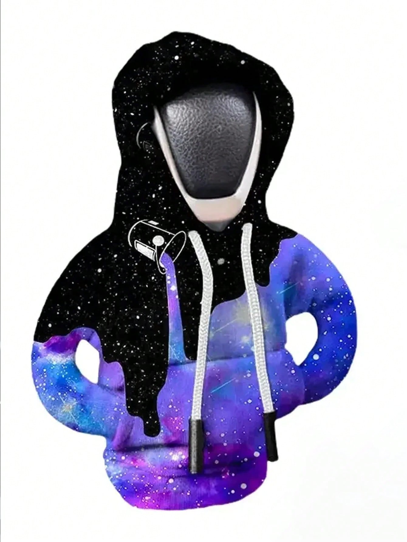 

1PC Creative Hooded Shift Lever Cover - Sweat-Proof Soft Lining Easy Install Durable Multi-Color/Patterns Fits Most Cars