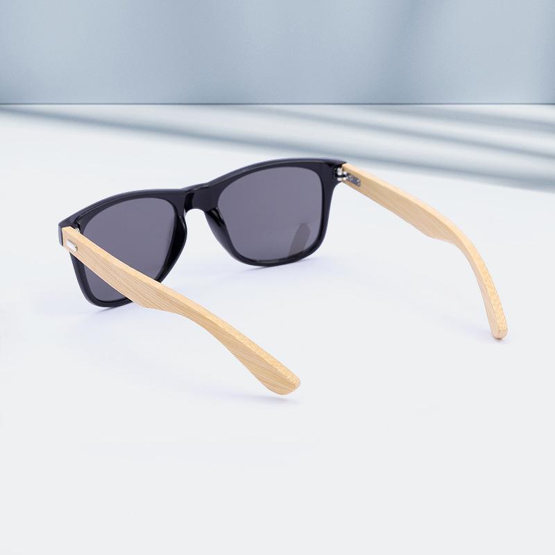 Trendy Color Changing Bamboo Wood Sunglasses Outdoor Travel Fishing Riding Sunscreen Sunglasses Wooden Frame