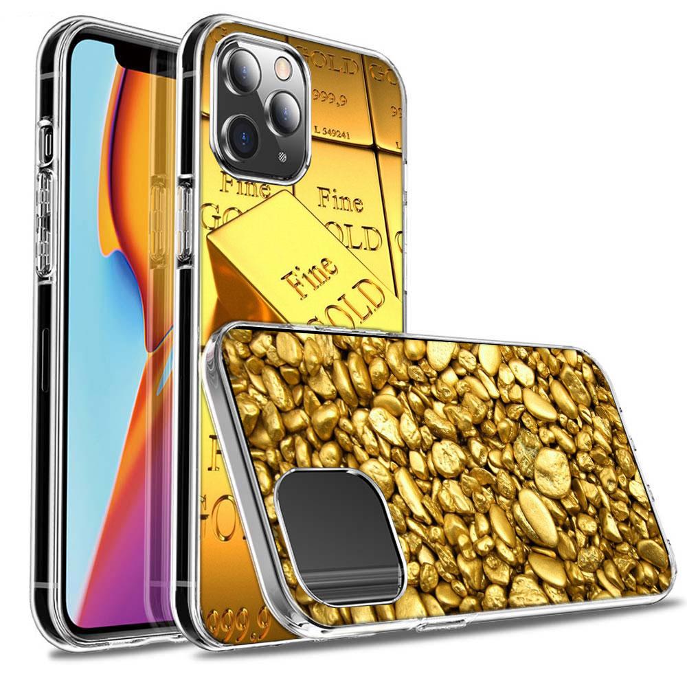 Gold Bar Wealth and Finance Phone Case For Iphone 16E 15 Pro 14 Plus 17E 16 17 Pro Max Air 11 12 13 Mini Shockproof Capa Cute