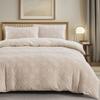 Modern Jacquard 100% Polyester Microfiber Paper Cutting 3pcs Quilt Duvet Cover Set Pillowcases Bedding Set for All-Season