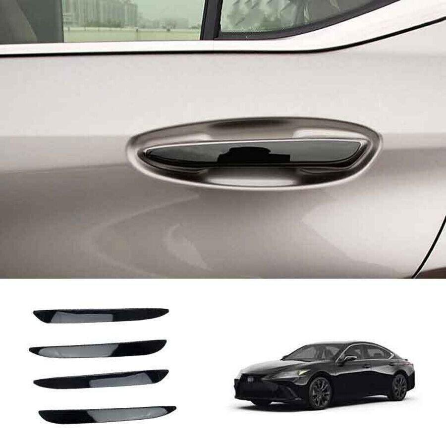 Black Titanium Outside Side Door Handle Cover Trim For Lexus ES250 300h 2019~22