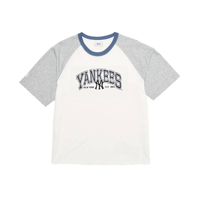 MLB T Shirts Unisex New York Yankees/Cream Crew Neck Moderate 3ATSV0663-50CRS XL