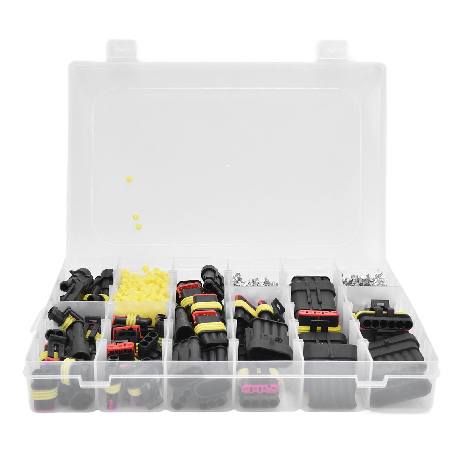 

1004Pcs Automotive Connector Waterproof Wire Plug Male Female Terminal 16 Pin Set Kit