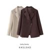 Kaslead New Arrival Women's Clothing Fashion Style Fashion Minimalist Easy Matching Waisted Casual Suit Jacket