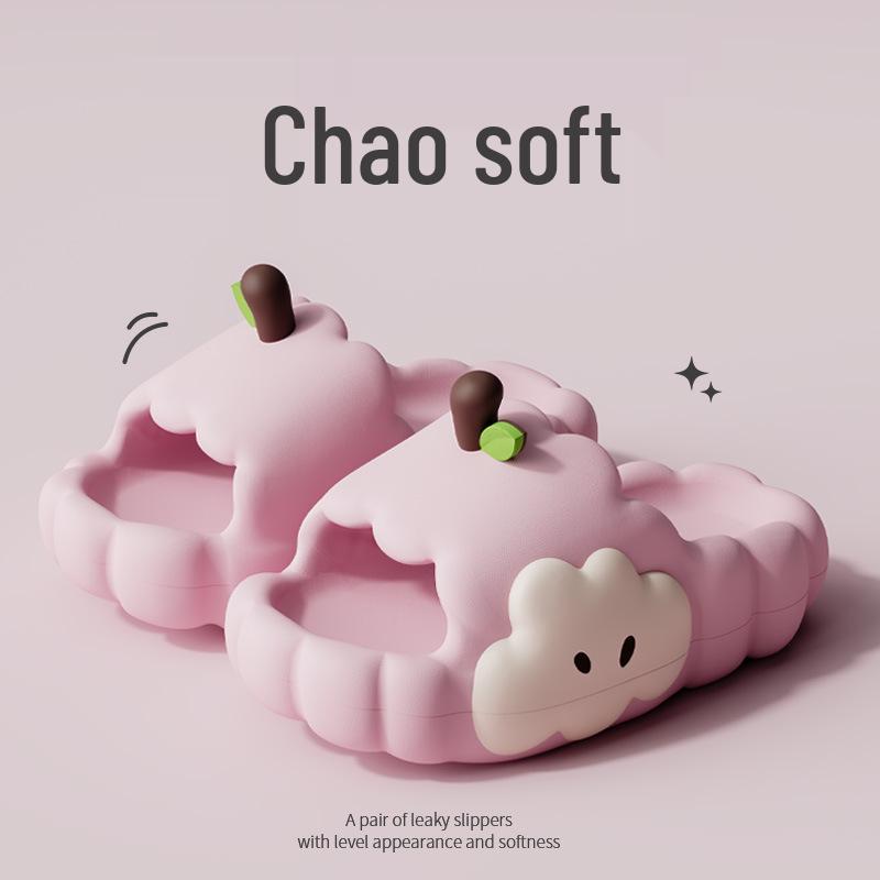 

Женские стильные летние тапочки 2025 - для дома и улицы, толстая нескользящая подошва, милый дизайн с ощущением шагни и иди Size 40-41