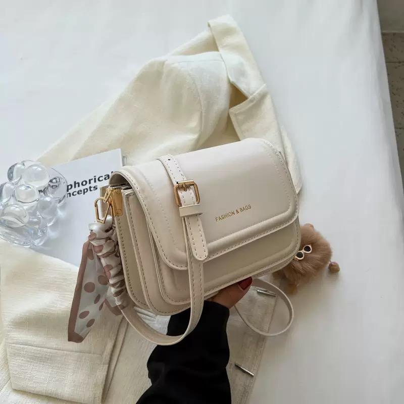 Leather Shoulder Bag Purse for Women - Fashion Crossbody Bags Underarm Bag Small Square Satchel Handbag