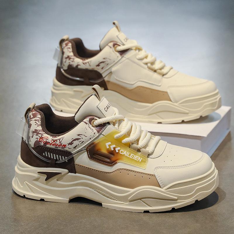 Autumn Men's Shoes New Breathable Little White Shoes Men's Trend Versatile Platform Sports Shoes Casual Board Shoes Trendy Shoes