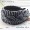 Warm Wide-brimmed Headband  Autumn and Winter Wool Hairpin  Skiing  Covering White Hair  Knitted Hair Accessories  Diademas