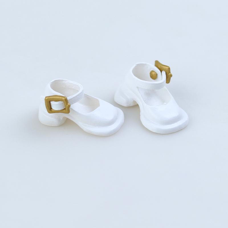 Beautiful 2Pcs 1:12 OB11 Princess Pearl Mary Shoes Doll Classic Shoes Suit For Ob11 1/12 Bjd Detachable Doll Gsc DOD YMY Doll Accessories