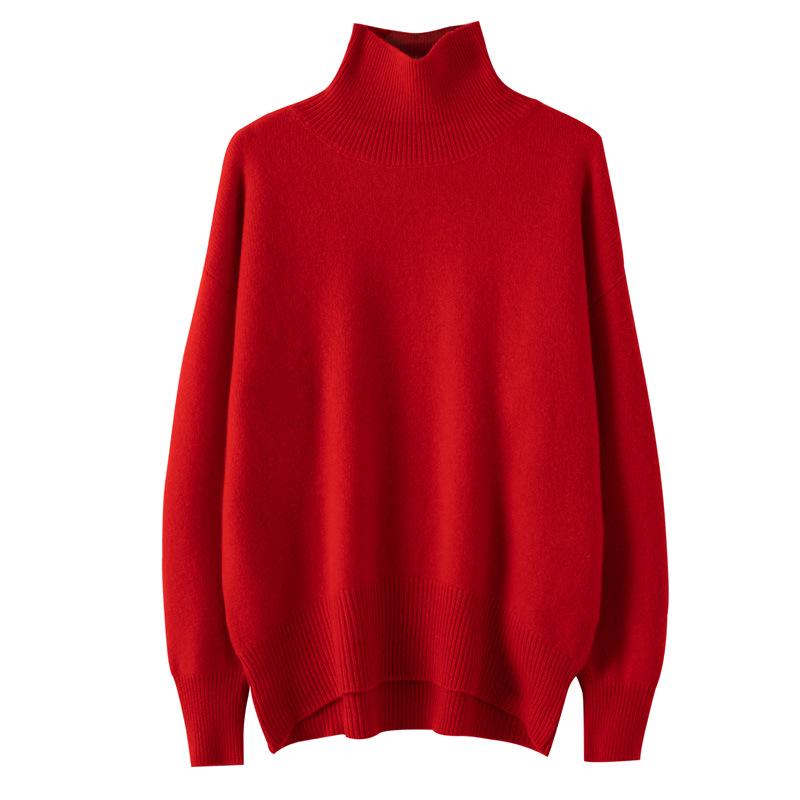 Autumn Street Style: Versatile Japanese Wool Knit Long Sleeve Top