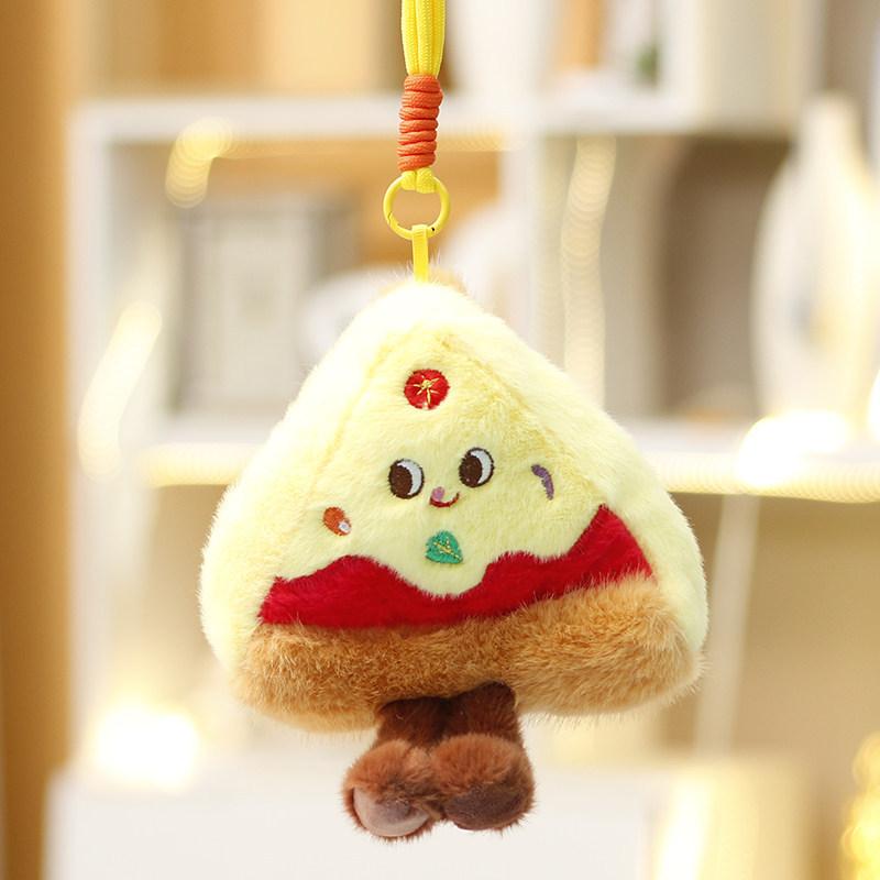 Plush Food Toy Sandwich Hamburger Hotdog Cute Bag Charm For Girls